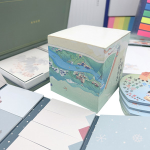 定制彩色硬壳盖多功能创意组合便签记事本笔记本 - Product Image 1