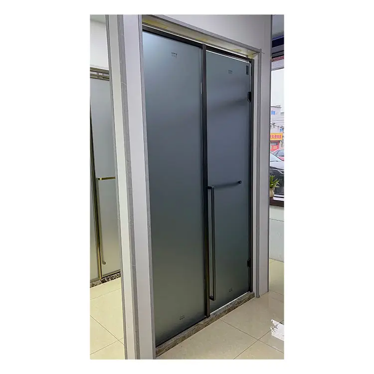 Ulianglass moderno a prueba de huracanes resistencia al impacto doble vidrio aluminio patio puertas correderas