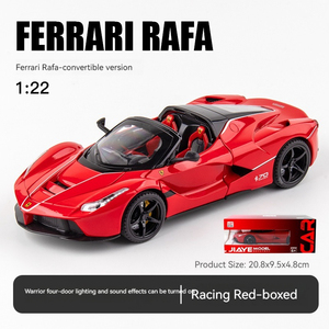 Ses ve ışık ile pres döküm model araba 1:22 Rafa Roadster geri çekme süsleyin süs tekerlekler hareketli metal araba model oyuncaklar - Product Image 4