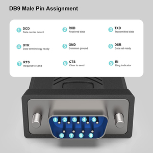 Prolific Chipset <strong>USB</strong> Serial Adapter <strong>RS</strong>-<strong>232</strong> Male DB9 9-Pin 1.8M Cable for Windows 108/187 &amp; Mac OS X 10.6 Above Computer Use - Product Image 6