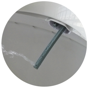 Çift meme bide tuvalet klozet kapağı Modern tasarım kolay kurulum olmayan elektrikli soğuk su yumuşak yakın banyo için uzatılmış - Product Image 6