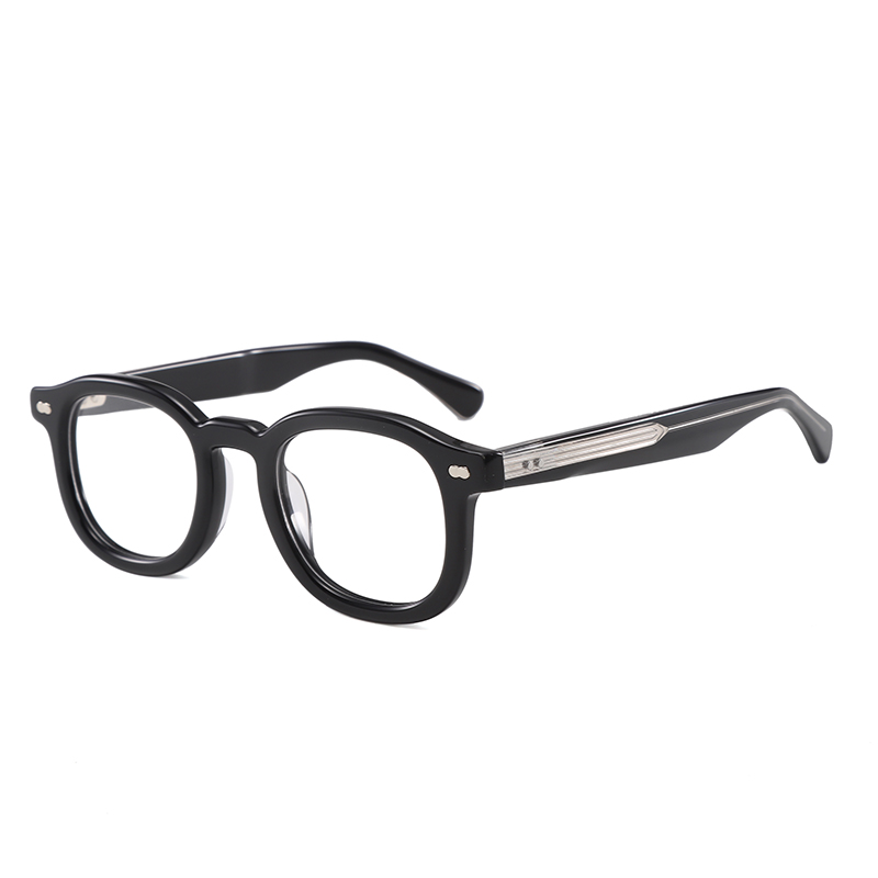 C1 Black silver frame white film