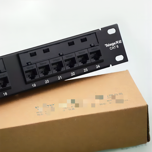 19英寸1U机架式RJ45 CAT6 UTP FTP双非屏蔽24端口配线架RJ45网络配线架 - Product Image 2
