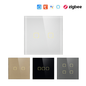 Mvava简易安装快速接线图雅Wifi Zigbee 3.0语音遥控电灯墙智能家居触摸开关 - Product Image 1