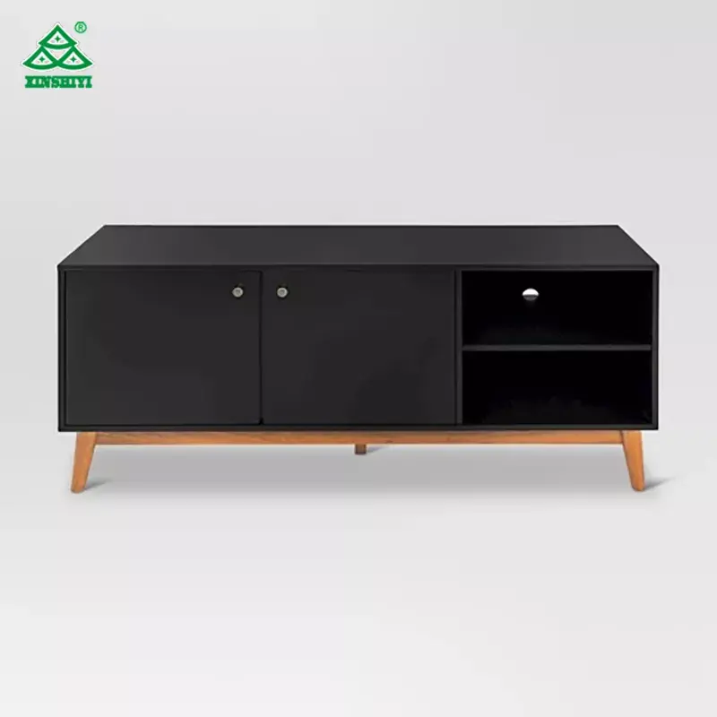 Moderne Massief Houten Lcd/Led Tv Stand Showcase Meubels Ontwerp Voor Woonkamer