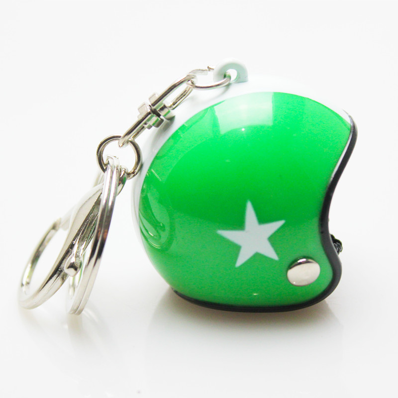 Sombrero verde estrella blanca-Casco separado sin llavero