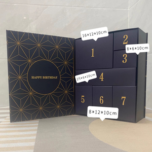 Nóng! Tùy Chỉnh Có Thể Tái Chế <span class=keywords><strong>Advent</strong></span> Lịch Rỗng Make up Tông Giấy Mỹ Phẩm Bao Bì <span class=keywords><strong>Advent</strong></span> Lịch Hộp Quà Tặng Cho Giáng Sinh - Product Image 2