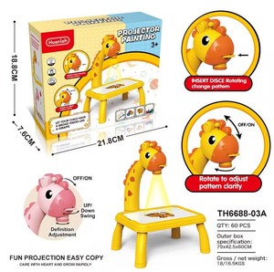 <strong>Cartoon</strong> Led Drawing Board Table Pad Painting Writing Tablet Typing Board Zeichenbr Sketch Projector <strong>Kids</strong> <strong>Art</strong> Drawing - Product Image 6