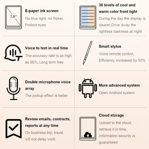 S3 Smart Office <strong>Book</strong> 7.8'' Ink Screen Electronic <strong>Book</strong> Reader Handwritten Notebook Voice to Text Business Tablet - Product Image 2