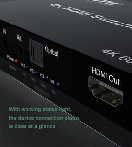 Xput High Quality 4x1 4k 60Hz <strong>Hdmi</strong> <strong>Switch</strong> DC/5V Support LPCM/Dolby/DTS 5.<strong>1</strong> Channel 3D Video Format for Video Conference - Product Image 4