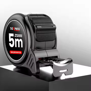 Metrik ve emperyal ölçekli ABS ve paslanmaz çelik bıçak ile taşınabilir 3m & 10m çelik mezura küçük yuvarlak cetvel - Product Image 2