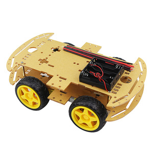 Smart Robot Car 4WD Motor Chassis /Tracing <strong>Remote</strong> <strong>Control</strong> Two-wheel Drive Three-wheel Universal Wheel Parts <strong>For</strong> <strong>Arduino</strong> Diy Kit