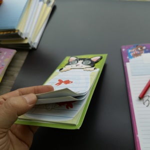 Bloc de notas autoadhesivo con estampado de dibujos animados de animales Kawaii personalizado, Bloc de notas semanal personalizado, listo para usar, nota adhesiva - Product Image 2