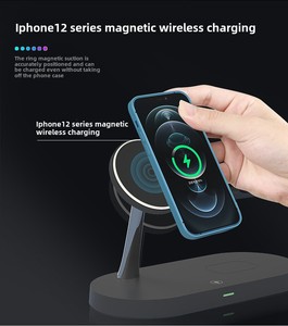 2025 yeni Trend 15W manyetik kablosuz şarj 5-in-1 dikey hızlı şarj USB tip C Port tutucu Apple izle akıllı saat - Product Image 4