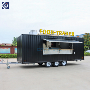 Camptrl di động thực phẩm Xe tải cà phê Pizza thực phẩm Trailer đầy đủ trang bị 20ft container Nhà hàng với nhà bếp container Cafe Bar - Product Image 2