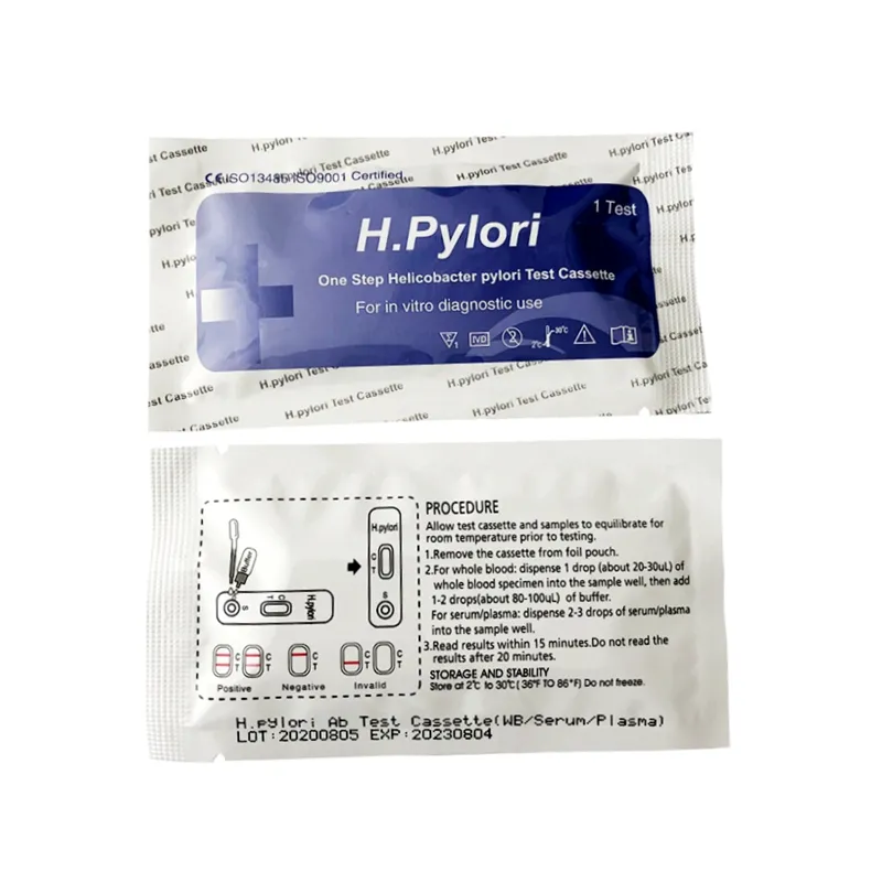 جودة عالية خطوة واحدة اختبار سريع H.Pylori اختبار الأجسام المضادة