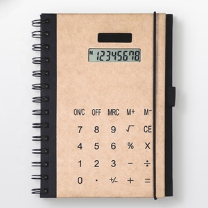 Su misura logo Notebook con la calcolatrice penna attaccato regalo promozionale 8 cifre calcolatrice di carta elettronica per ufficio studente - Product Image 2