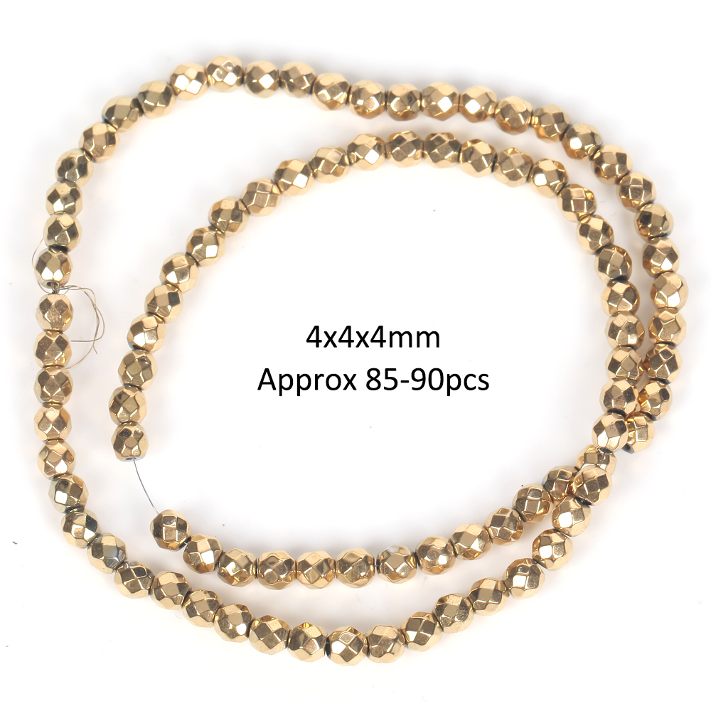 4mm perles à facettes