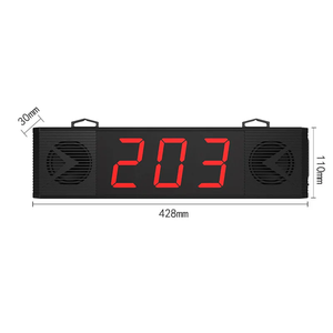 Sistema de llamadas de número de cliente inalámbrico Buscapersonas de restaurante Sistema de gestión de colas Altavoz Pantalla de 3 dígitos para negocios - Product Image 3