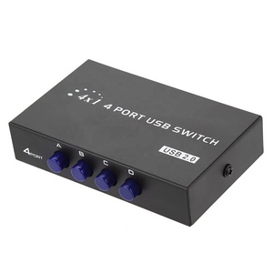 SYONGプリンタースイッチ4ポートUSB2.0手動プリンタースキャナー共有スイッチハブ4PC-1スプリッターアダプター4パックUSBA-B - Product Image 1