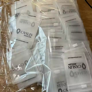定制自密封透明塑料珠宝包装拉链pvc袋珠宝耳环拉链袋带卡