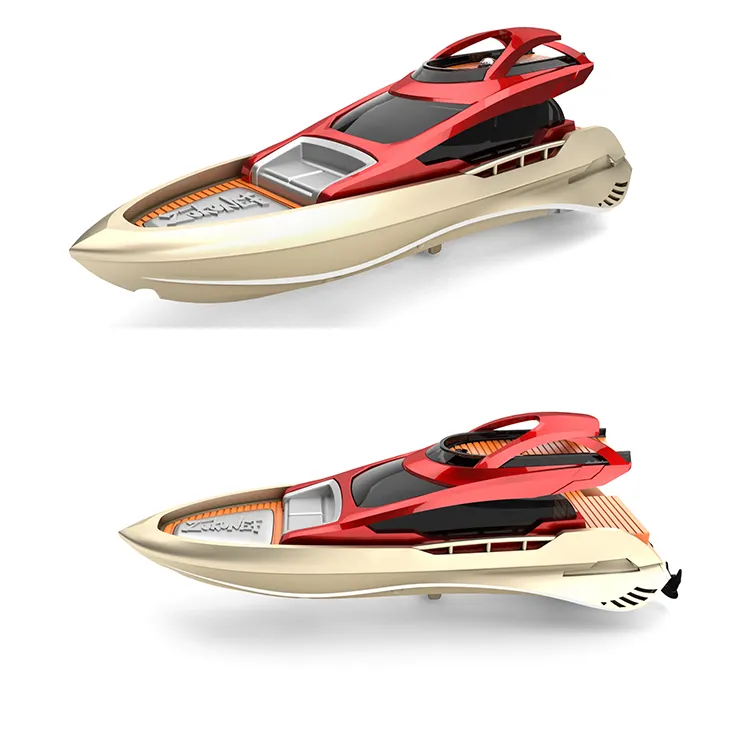 Hovercraft elettrico ad alta velocità Mini Rc Boat Racing Boat 2.4G Mini giocattoli per navi telecomandati per bambini e adulti