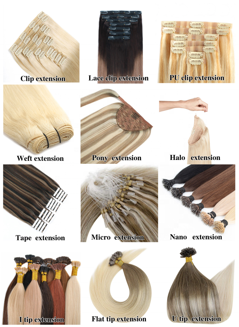 Extension de cheveux humains