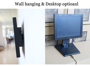 Monitor colgante de pared para ordenador, carcasa de Metal, Industrial, USB, pantalla táctil, salida de TV VGA, DVI, AV - Product Image 6