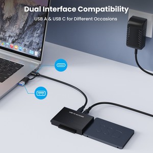 2024 yeni Usb 3.1 tip c 2 in 1 sata IDE 2.5 inç 3.5 inç adaptörü - Product Image 2