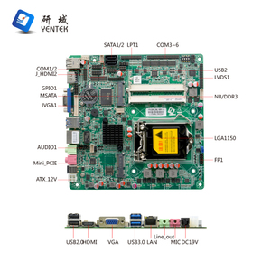 Schede madri industriali intel H81 LGA1150 i3 i5 i7 processore 2 DDR3 SATA3.0 2 HD VGA LVDS RJ45 LAN 6 COM mini itx scheda madre - Product Image 2