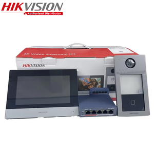 Hikvision DS-KIS604-S (ג) תקשורת אודיו דו-כיוונית תקשורת נוחה-להתחבר app וידאו נייד שליטה ערכת אינטרקום וידאו - Product Image 1