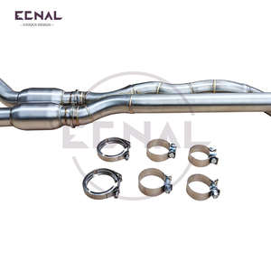 Ecnal สำหรับ2014-2020 BMW F80 F82 M4 M3 S55 3.0T SS304ประสิทธิภาพสูงบิดเกลียวท่อกลางท่อ - Product Image 4