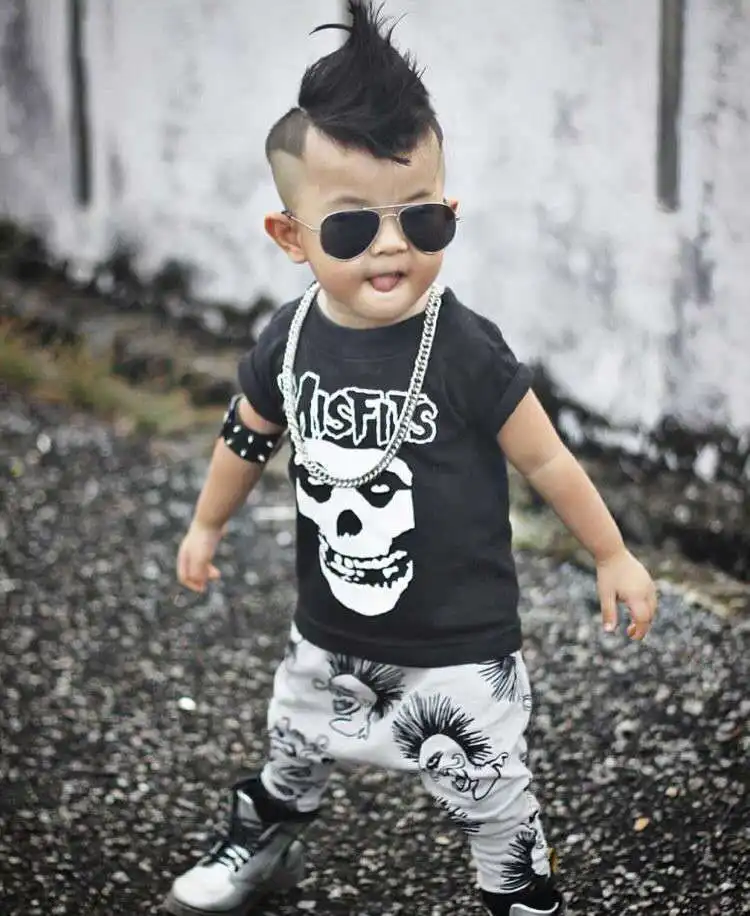 Alta qualidade bebê meninos roupas crianças printted moda conjunto de Hong Kong