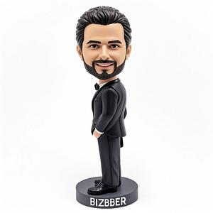 Tùy Chỉnh Thực Tế Nhựa Bobble Đầu Mới Chú Rể Mô Hình Mô Hình Trong Nhà Trang Trí Nội Thất Thủ Công Nghệ Thuật Chủ Đề Mô Phỏng Đồ Trang Sức - Product Image 2