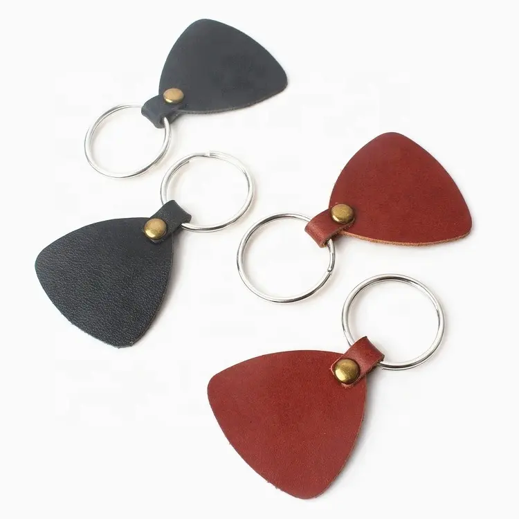 Manufacturer Custom Blank Logo Genuine Leather Key Chains for Gifts