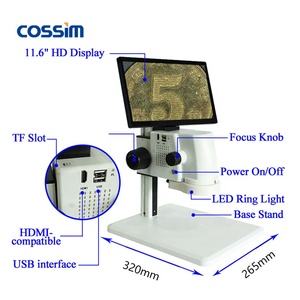 HVS-200P USB Optical Integrated Stereo <strong>Digital</strong> Video Camera Microscope With Measuring Software &amp; LED Light