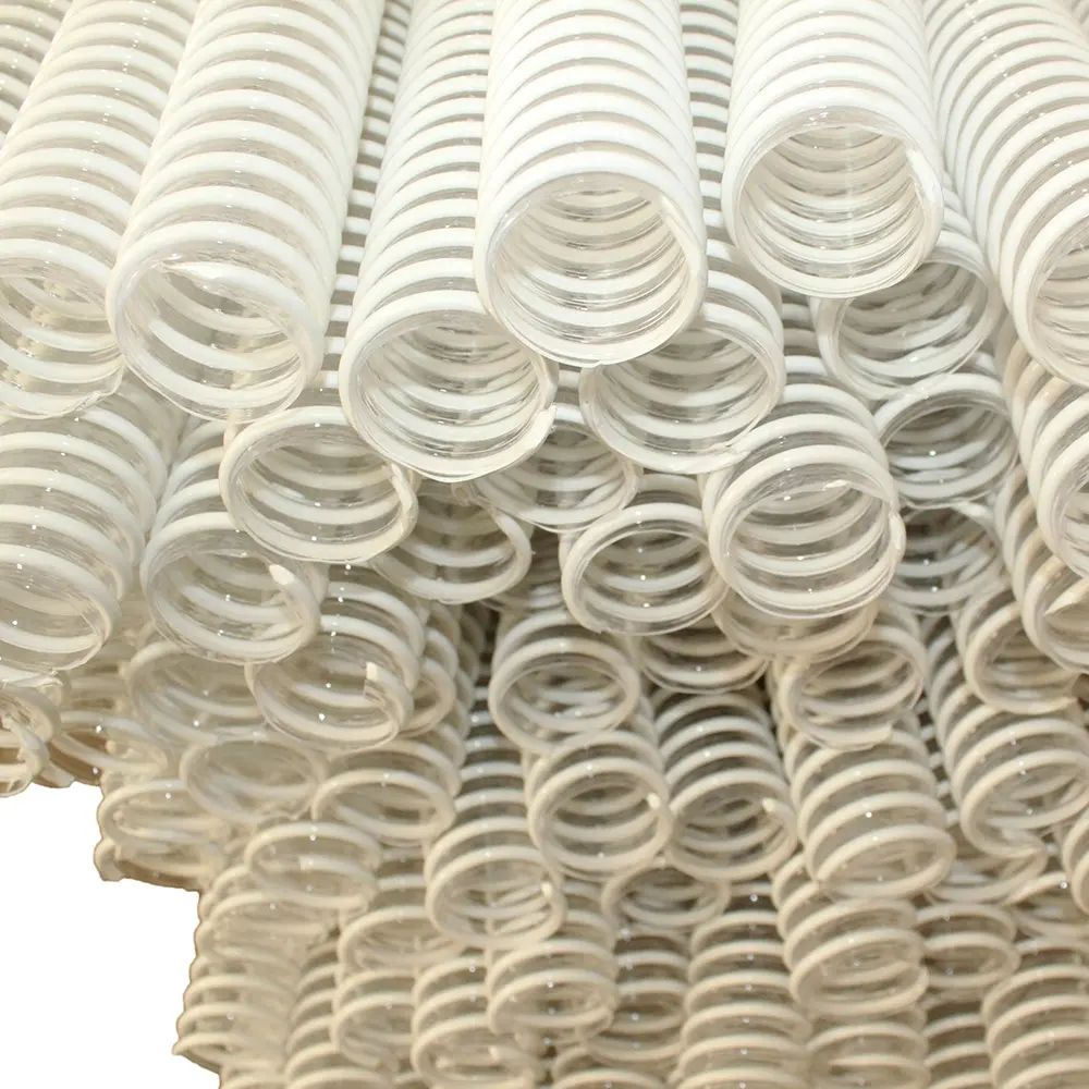 16mm-305mm PVC Spiral tüp emme hortumu PVC boru plastik tüp taşıma sıvı hava tozu için