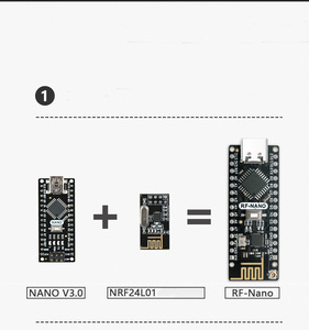Lorida RF-Nano V3.0 Type-C integrato NRF24L01 + scheda di sviluppo Wireless 2.4G per Arduino Nano compatibile
