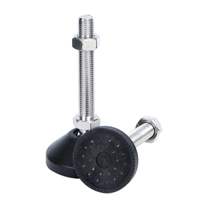 <strong>Leveling</strong> <strong>Feet</strong> M10 Adjustable <strong>Table</strong> <strong>Feet</strong> Threaded Screw Levelers <strong>Foot</strong> Stainless Steel for Furniture Legs With Nylon Base Dia 50mm - Product Image 1