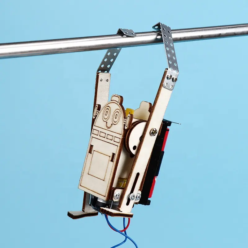 DIYおもちゃを学ぶ子供たちステムキット科学おもちゃ教育ロープクライミングロボット