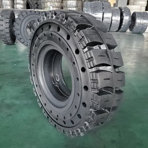 Endüstriyel Forklift aşınmaya dayanıklı katı lastik ağır yükleyici mühendislik lastiği 6.00-<span class=keywords><strong>9</strong></span> 6.50-10 çelik jant ile donatılmış olabilir