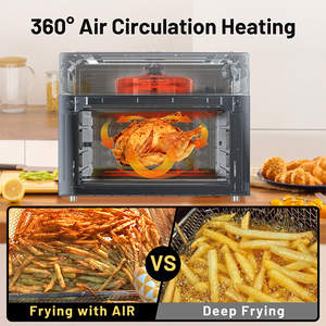 OEM su misura friggitrice ad aria multifunzione forno, Display digitale a LED e 8 preset, 1800W Design Oil-Free per cucina - Product Image 6