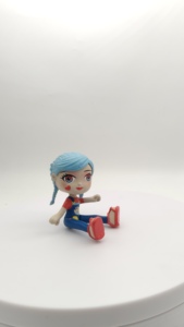 ミニソリッドPVCシミュレーション人間モデルオリジナルデザイン漫画玩具フィギュアふりをする職業画家子供用ABS素材 - Product Image 6