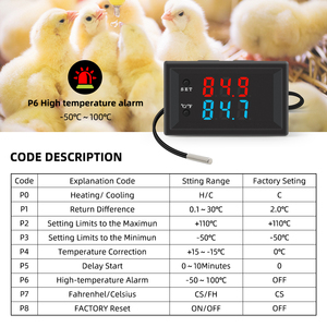 Digital anzeige Thermostat Temperatur regler Inkubation Pet House Intelligentes wasserdichtes NTC-Temperatur regel gerät - Product Image 2