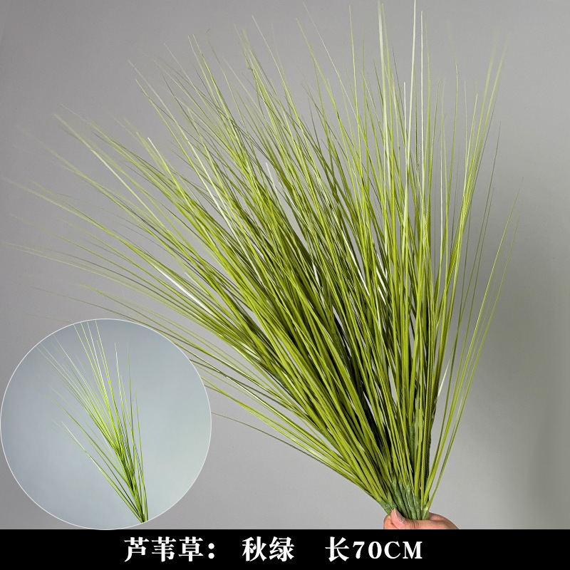 Hierba de caña única de 90 cm, verde oscuro