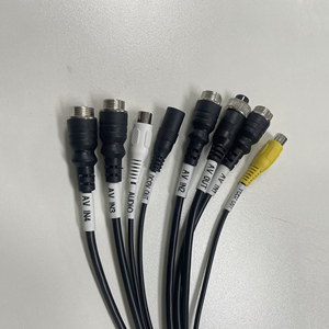 Vehicle <strong>Monitoring</strong> Audio - Video Multi - way Adapter Cable Aviation to <strong>RCA</strong> Transmission Line