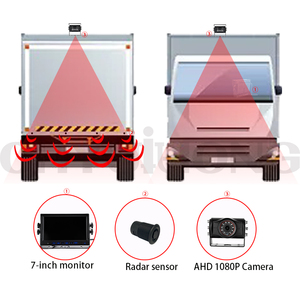 Ventas calientes Sistema de sensor de parque con radar de marcha atrás delantero y trasero Monitor de cámara de respaldo AHD Función impermeable - Product Image 5