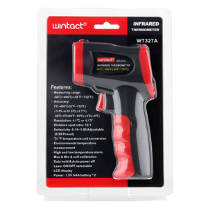 0-600c cầm tay kỹ thuật số công nghiệp Ngoài Trời <span class=keywords><strong>Laser</strong></span> pyrometer ABS vật liệu hồng ngoại nhiệt kế không tiếp xúc nhiệt độ mét súng - Product Image 6