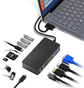 Nuovo arrivo accessori per Computer Commercio All'ingrosso Del Computer Portatile promozionale USB-C Convertire HD VAG multi-tipo di funzione-c docking station - Product Image 1