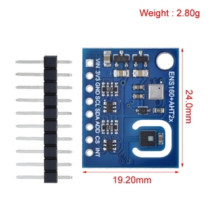 TZT ENS160 AHT21 CARBON Dioxid CO2 eCO2 TVOC Luftqualität-und Temperatur-und Feuchtigkeit sensor Ersetzen Sie CCS811 für Arduino